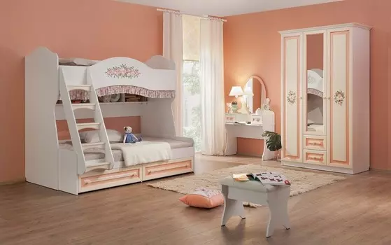 Гарнитур для детской Алиса №6 Mebelson К2Алиса.1428