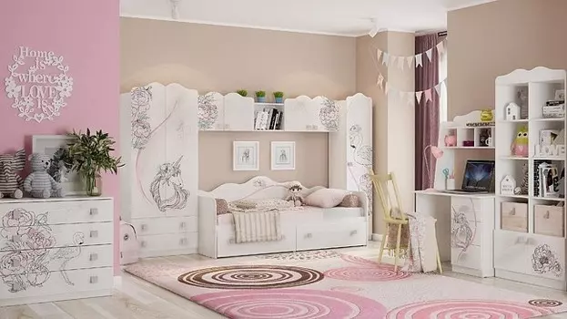 Гарнитур для детской Фэнтези Mebelson К1Фэнтези.1747