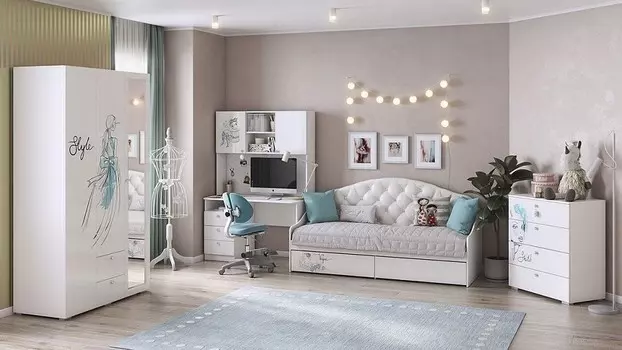 Гарнитур для детской Гламур Mebelson К1Гламур.1743