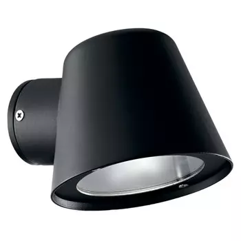 Gas AP1 Nero Уличный настенный галогенный светильник Ideal Lux