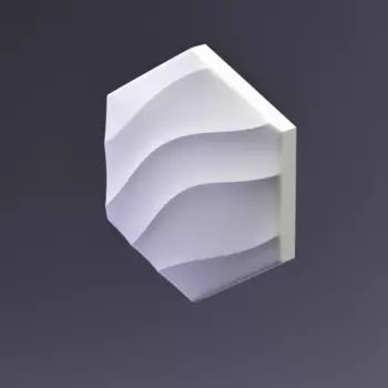 Гипсовая панель 200x173x29 Artpole Heksa-wave E-0008