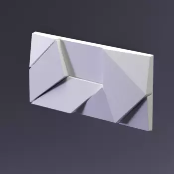 Гипсовая панель 257x127x16 Artpole Origami E-0001