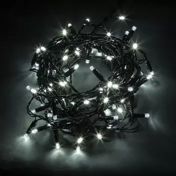 CL43 Гирлянда линейная, 200 LED 5000К, 20 м +1.5м черный шнур 32427