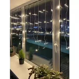 Гирлянда LED Бахрома (2х1м.) теплый свет, 24V, IP44 Эра Б0041907 (ENOB-2B)