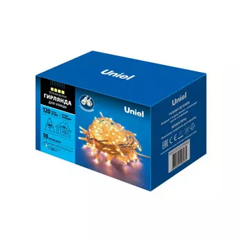 Гирлянда LED белая (10м.) с эффектом мерцания Uniel ULD-S1000-120-TWK (UL-00003685)
