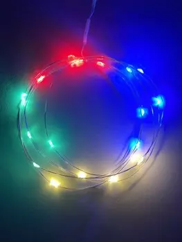 Светодиодная гирлянда ЭРА нить AA разноцветная ENIN-2M Б0041983