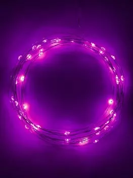 5м. Гирлянда на батарейках Нить Эра сиреневый ENIN -5NP (Б0047961)