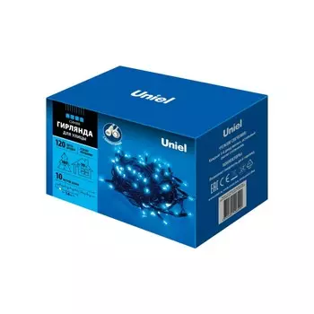 Гирлянда LED синяя (10м.) с эффектом мерцания Uniel ULD-S1000-120-TBK (UL-00003942)