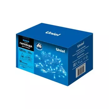 Гирлянда LED синяя (10м.)с эффектом мерцания Uniel ULD-S1000-120-TWK (UL-00001352)