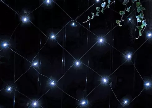 Гирлянда на солнечной батарее холодный свет 2м*1,35м Эра ERASS024-15