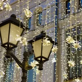 Гирлянда нить 10м IP65 белый Eurosvet a044070 (400-101)