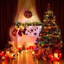 Гирлянда нить Евросвет 400-005 мульти 15м IP20 a044100