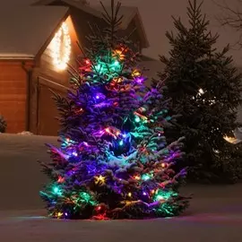 Гирлянда нить Евросвет 400-101 мульти с эффектом мерцания 10м IP65 a044074