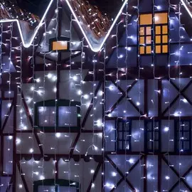 Гирлянда занавес 2*3м IP65 Eurosvet 200-101 белый (a044057)