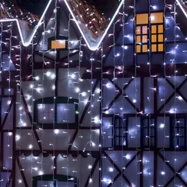 Гирлянда занавес 2х3м IP65 200-101 белый с эффектом мерцания Eurosvet a044058 (200-101)