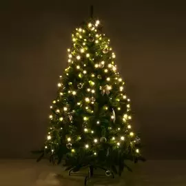 Гирлянда занавес на ель 0,45*1,5м IP20 Eurosvet 200-003 теплый белый (a049838)