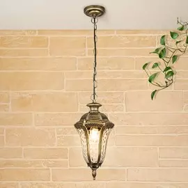 GL 1010H Draco H черное золото Уличный подвесной светильник Elektrostandard Draco