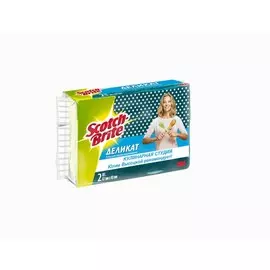Губки для деликатной чистки формованные Scotch-Brite NS-N-7090-2, 2 шт. Б0009304 (7100092665)