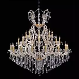 Hollywood SP16+8+8 Gold Подвесная люстра Crystal Lux