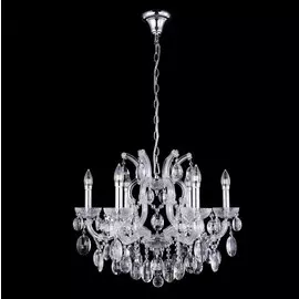 Hollywood SP6 Chrome Подвесная люстра Crystal Lux