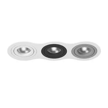 i636060709 Встраиваемый точечный светильник Intero 16 Triple Round Lightstar (комплект из 217636+217606+217607+217609)