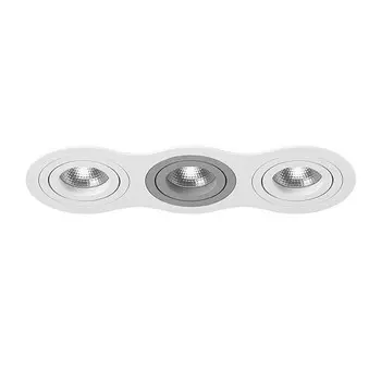 i636060906 Встраиваемый точечный светильник Intero 16 Triple Round Lightstar (комплект из 217636+217606+217609+217606)