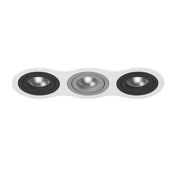 i636070907 Встраиваемый точечный светильник Intero 16 Triple Round Lightstar (комплект из 217636+217607+217609+217607)