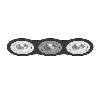 i637060906 Встраиваемый точечный светильник Intero 16 Triple Round Lightstar (комплект из 217637+217606+217609+217606)
