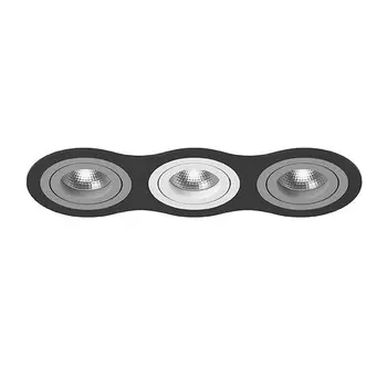 i637090609 Встраиваемый точечный светильник Intero 16 Triple Round Lightstar (комплект из 217637+217609+217606+217609)