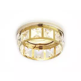 K101 CL/G Встраиваемый точечный светильник MR16 Ambrella light Crystal spot