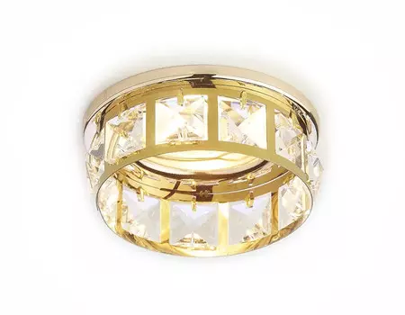 K101 CL/G Встраиваемый точечный светильник MR16 Ambrella light Crystal spot