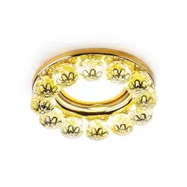 K203 CL/G Встраиваемый точечный светильник MR16 Ambrella light Crystal spot
