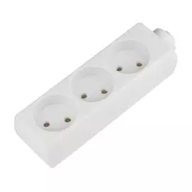 K-CP3-10 Колодка для удлинителя, 3 гнезда. без заземления, 10A. Белый. Uniel General Purpose UL-00003324