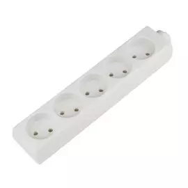 K-CP5-10 Колодка для удлинителя, 5 гнезд, без заземления, 10А. Белый. Uniel General Purpose UL-00003325