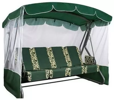 Качели с тентом четырехместные Оазис Премиум Плюс Bigarden Качели садовые Оазис Премиум Плюс Зеленый (Код: 2016-КД-40/П+)