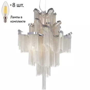 Каскадная люстра с лампочками от Lustrof Мультивело 1156-519427