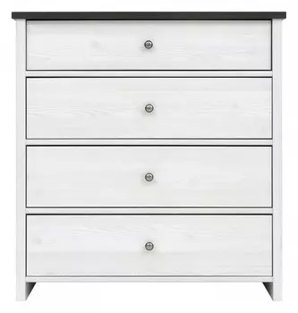 Комод Порто KOM4S BlackRedWhite 70003198, KOM4S