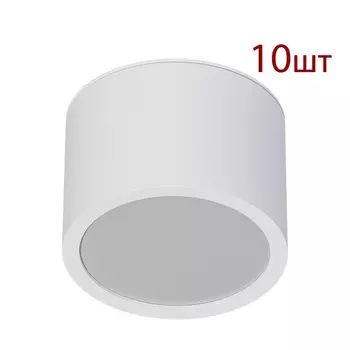 Комплект 10шт. Накладной светильник Arte Lamp Intercrus A5543PL-1WH-10