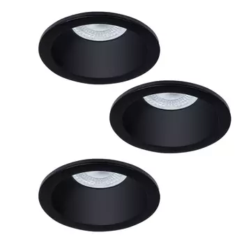 Комплект 3шт. Встраиваемый светильник Arte Lamp Helm A2869PL-1BK-3
