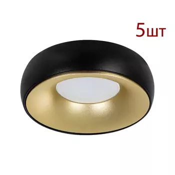 Комплект 5шт. Встраиваемый светильник Arte Lamp Heze A6666PL-1BK-5
