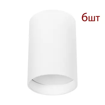 Комплект 6шт. Накладной светильник Arte Lamp Beid A1517PL-1WH-6