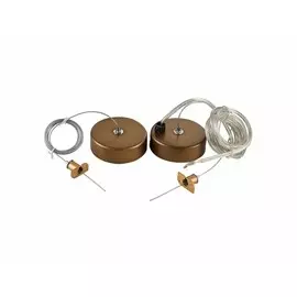 Комплект подвесной для круглого магнитного шинопровода Magnetic track Donolux Suspension kit DLM/Black Bronze