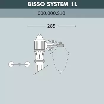 Консоль для паркового фонаря Fumagalli BISSO SYS 1L 000.000.S10.A0