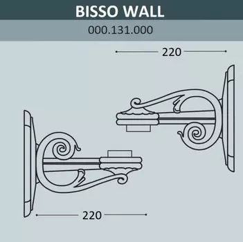 Консоль для паркового фонаря Fumagalli BISSO WALL 000.131.000.A0