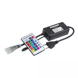 Контроллер для неоновой ленты RGB 5050, 720W, 220V, IP20 с ПДУ (ИК) Elektrostandard Контроллер для неона LS001 220V 5050 RGB (LSC 011) a043627