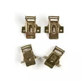 Крепления для светодиодной панели. Комплект крепежных скоб на пружинах 4шт. для установки в гипсокартон Uniel UFL-F04 SILVER 150 POLYBAG (UL-00001479)