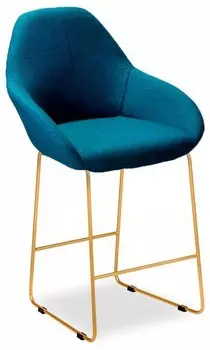 Кресло барное Kent R-Home 123647, 4101198h_БлюАртЗолот_БАР