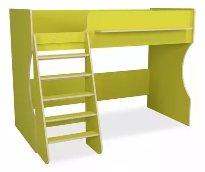Кровать-чердак Р432 Капризун 405501, Р432-лайм