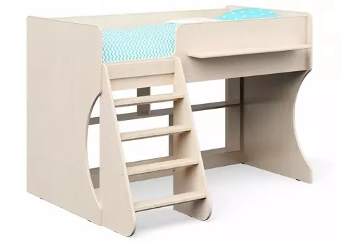 Кровать-чердак Р436 Капризун 404653, Р436-дуб млечный