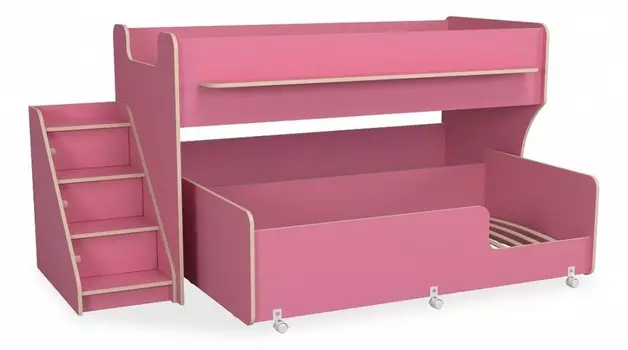 Кровать двухъярусная Р444-2 Капризун 405453, Р444-2-розовый